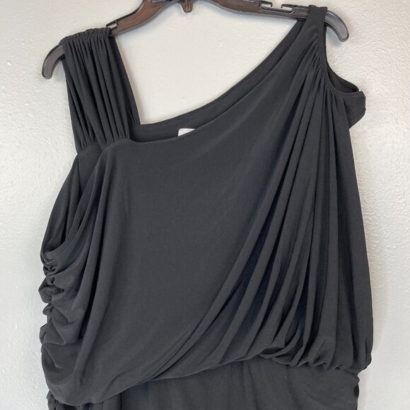 Marc Bouwer Jumpsuit Womens Plus 1X Black Stretch Jersey Sleeveless - Picture 2 of 12